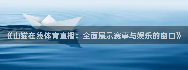 《山猫在线体育直播：全面展示赛事与娱乐的窗口》